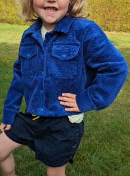 Fadenkäfer Papierschnittmuster Hemdjacke Flo Kinder